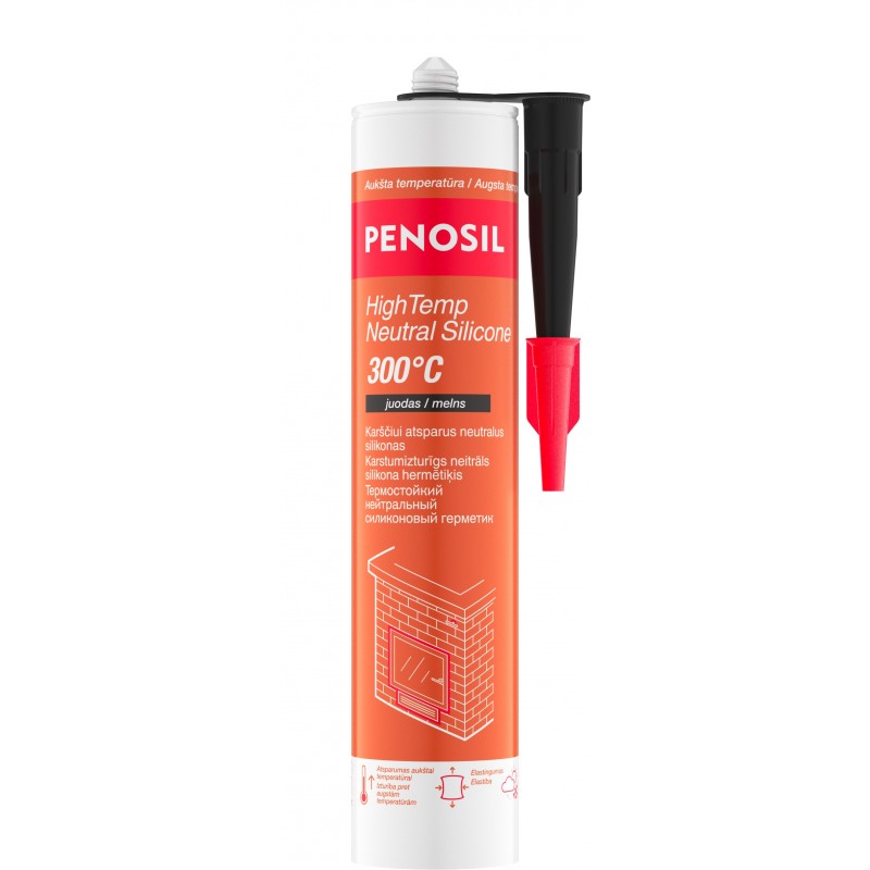 Penosil karščiui atsparus hermetikas HighTemp 300ml Juodas +300
