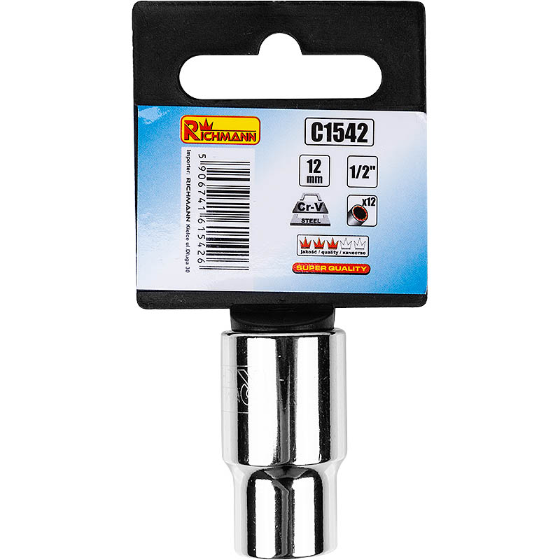 Galvutė dvylikakampė 30 mm CV 1/2