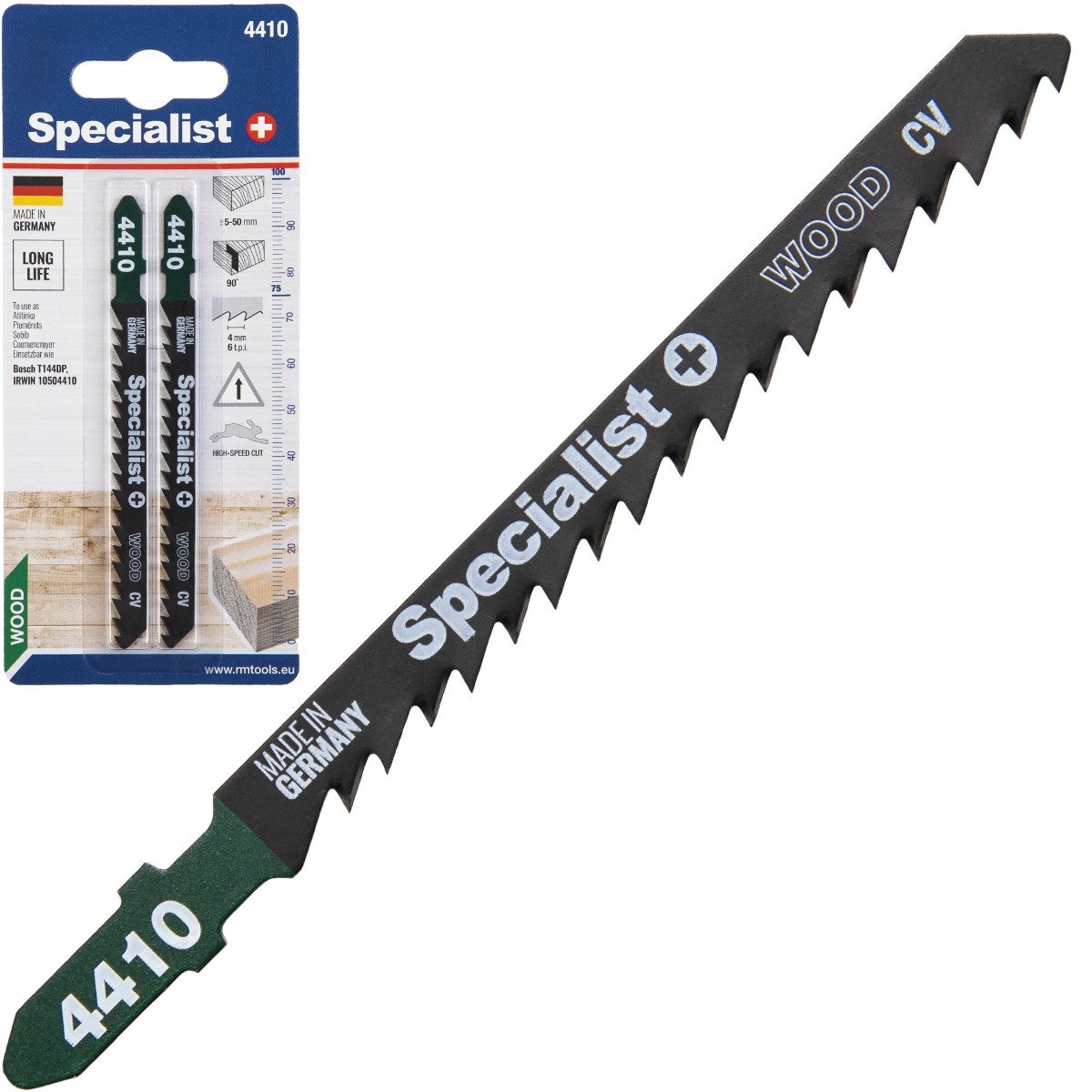 SPECIALIST+ pjūklelis 4410 (T144DP) 100 mm, 2 vnt.