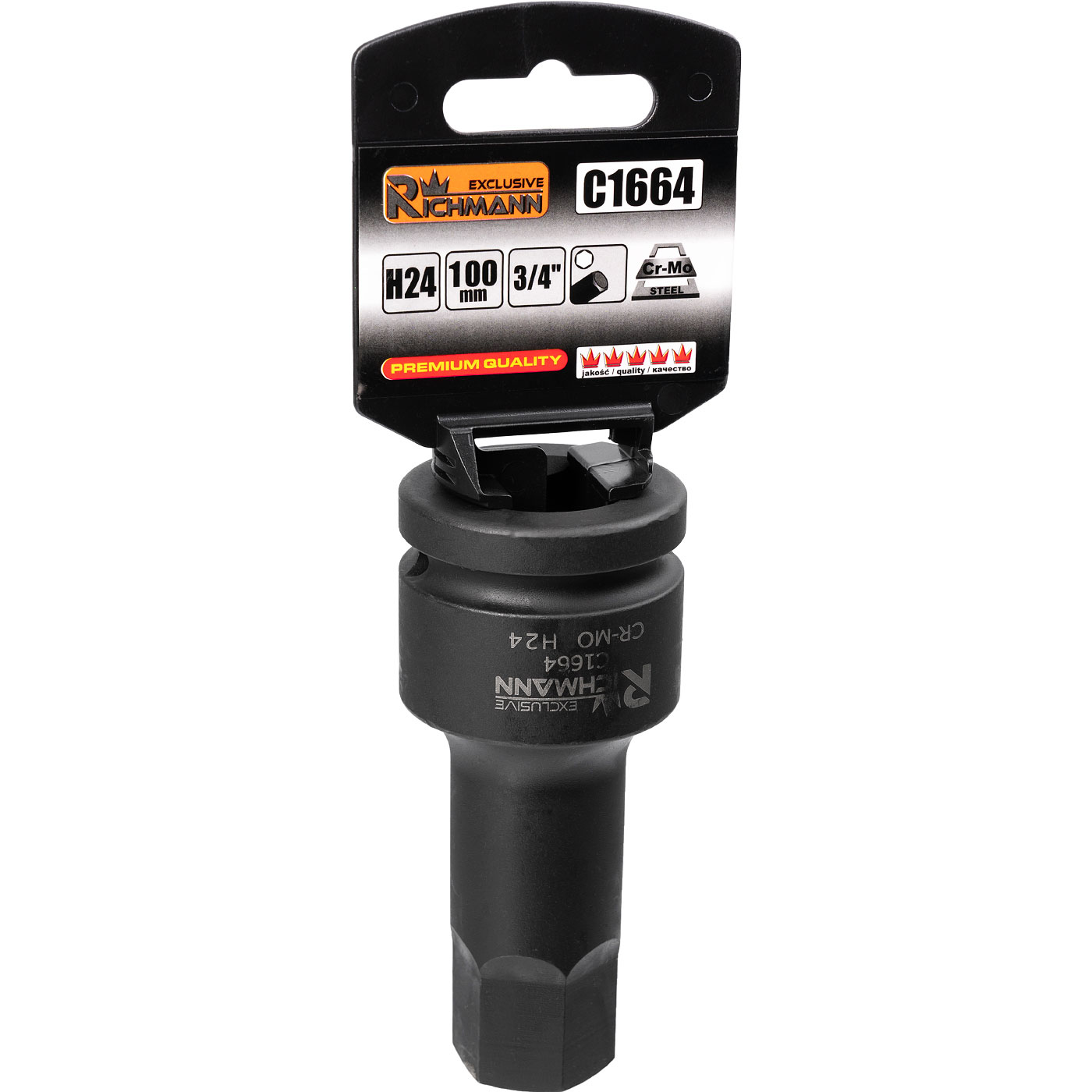 Smūginė galvutė HEX 3/4' H24x100MM