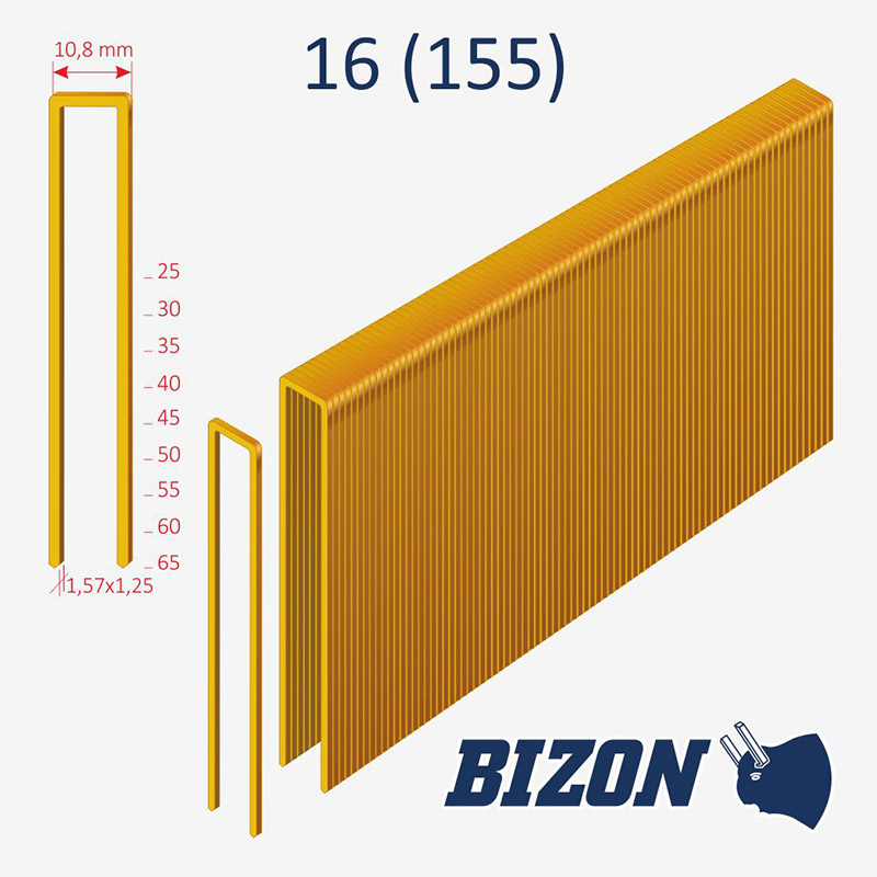 Metalinės kabės Bizon 16 tipo
