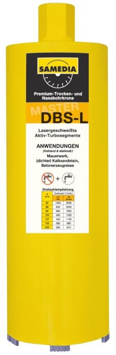 Deimantinė karūna, DBS-L 32x350 mm, SAMEDIA