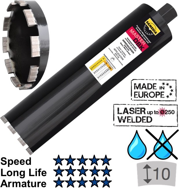 Deimantinė karūna, DBK 072 x 450 mm, SAMEDIA